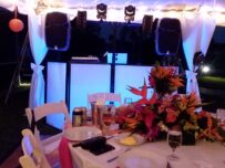 dj booth, uplighting, up lighting