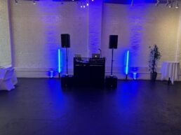 IMG_9864 A room with speakers and lights in it